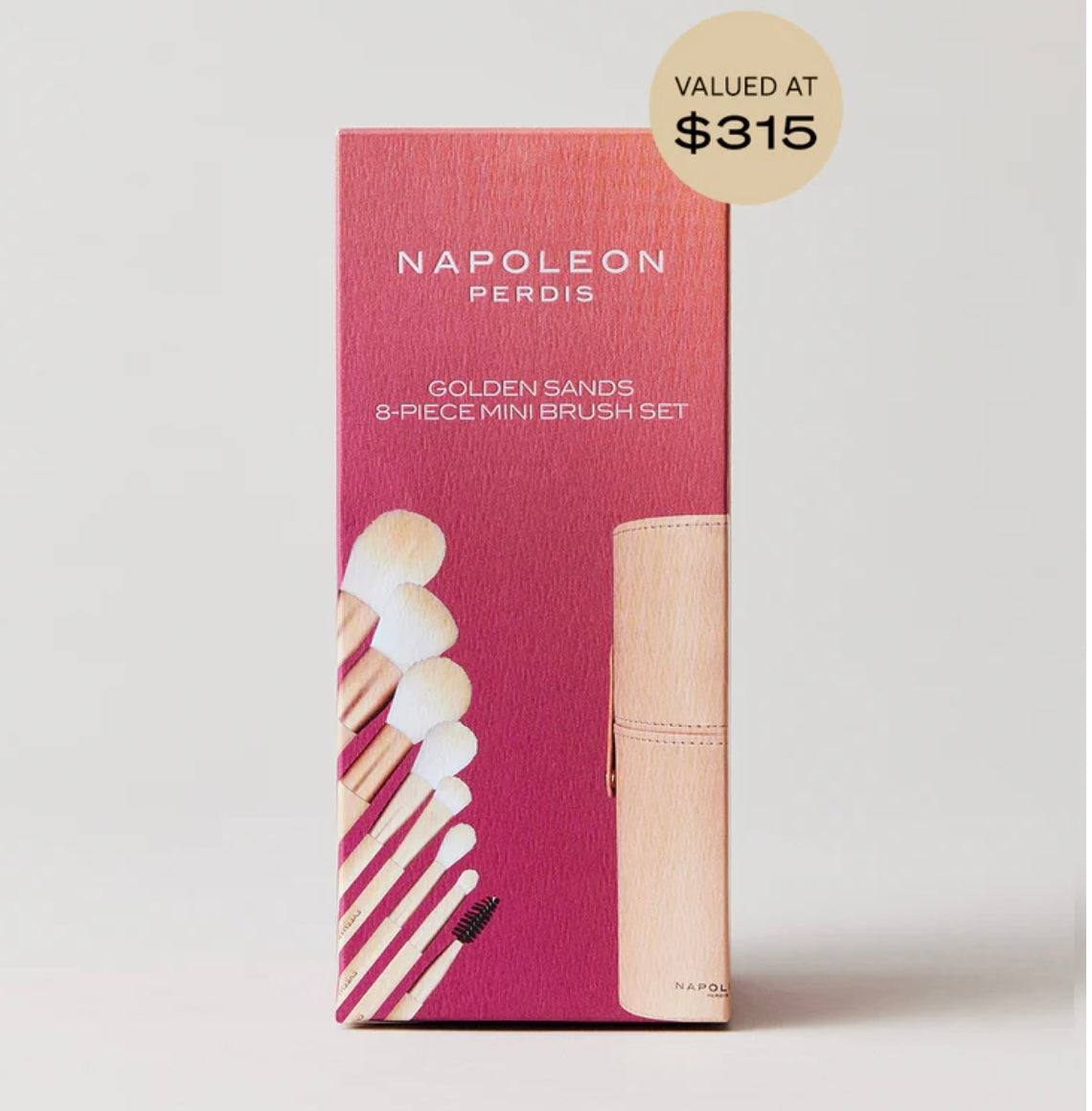 GOLDEN SANDS 8-PIECE MINI BRUSH SET