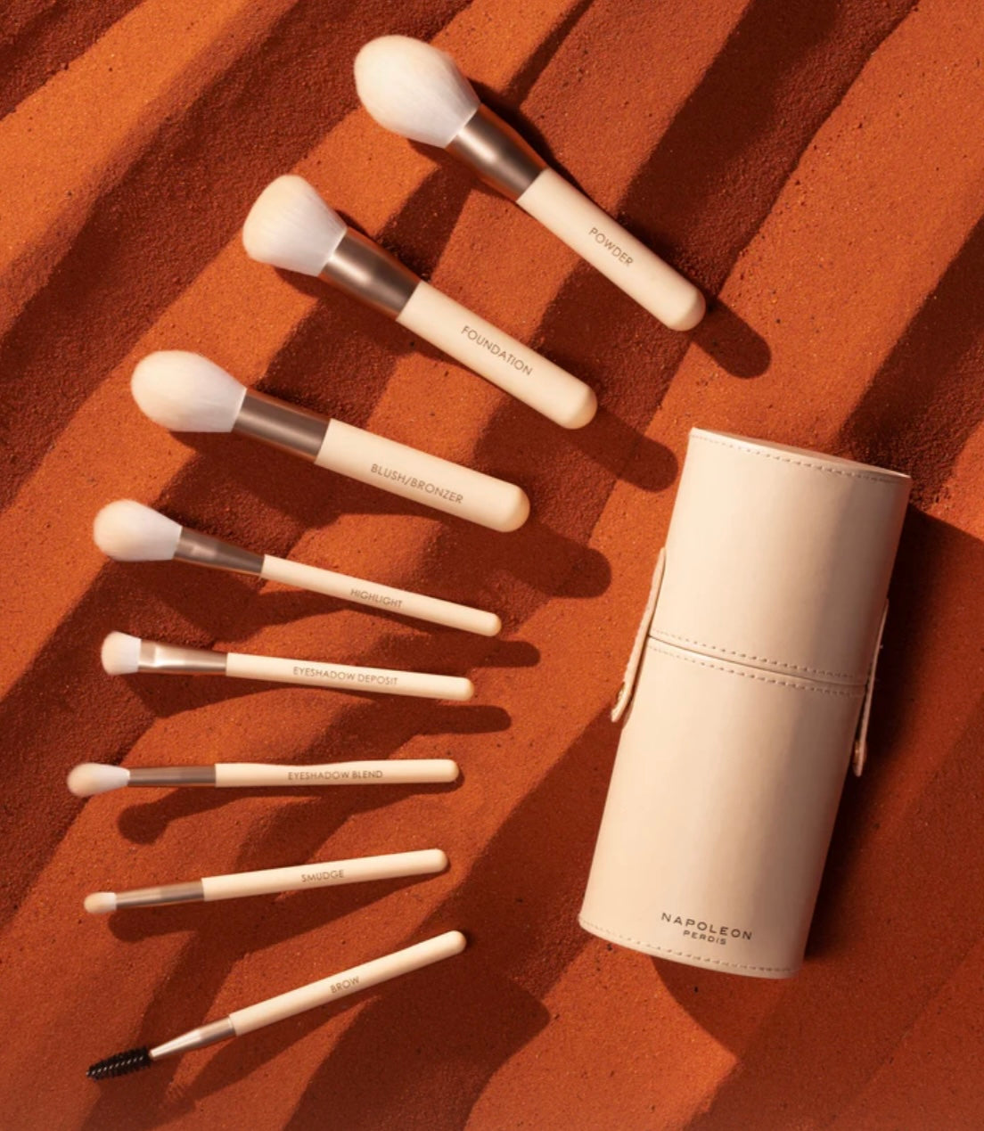 GOLDEN SANDS 8-PIECE MINI BRUSH SET